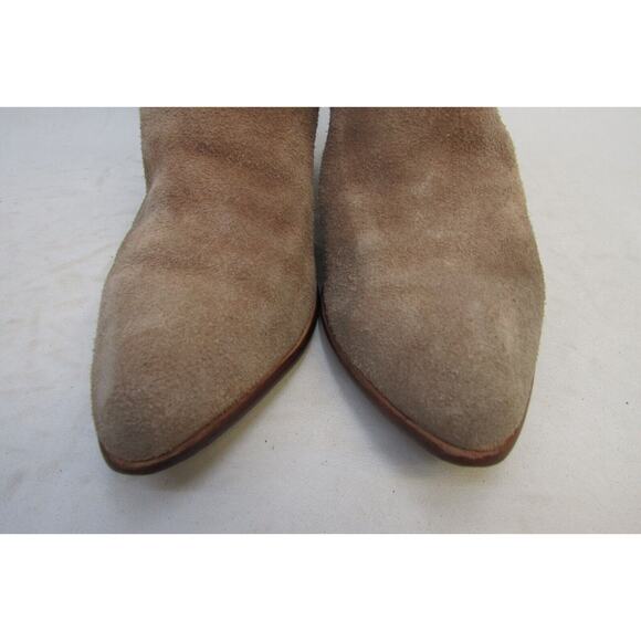 FRYE Womens Size 11 M Brown Suede Ankle Zip Fashion Boots Bootie - Picture 6 of 11